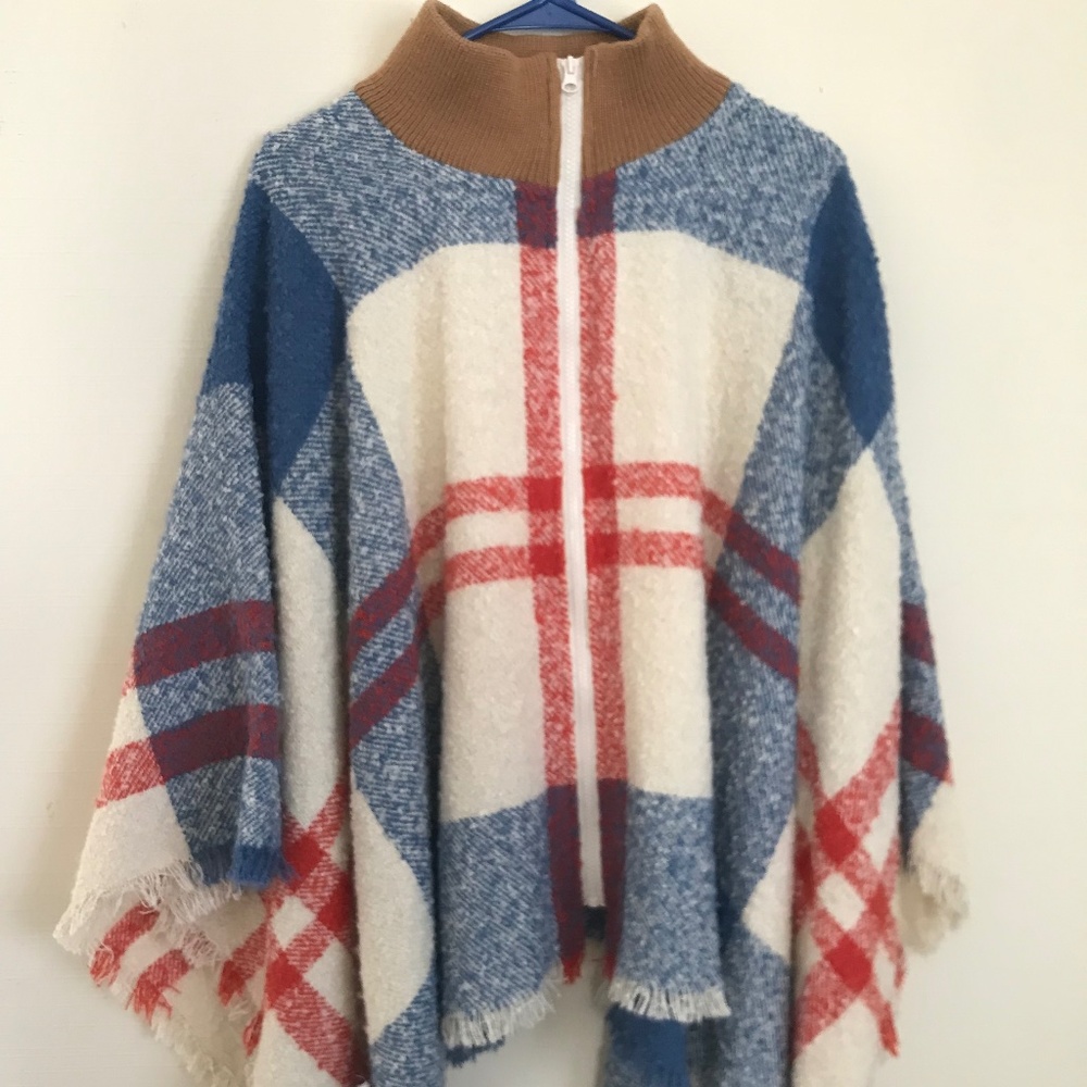 Marcus Adler Zip-Up Poncho  Size - One Size